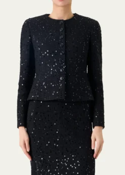 AkrisKelis Sequined Tweed Jacket