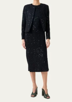 AkrisKelis Sequined Tweed Jacket