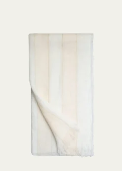 AkrisLurex Stripe Linen Scarf