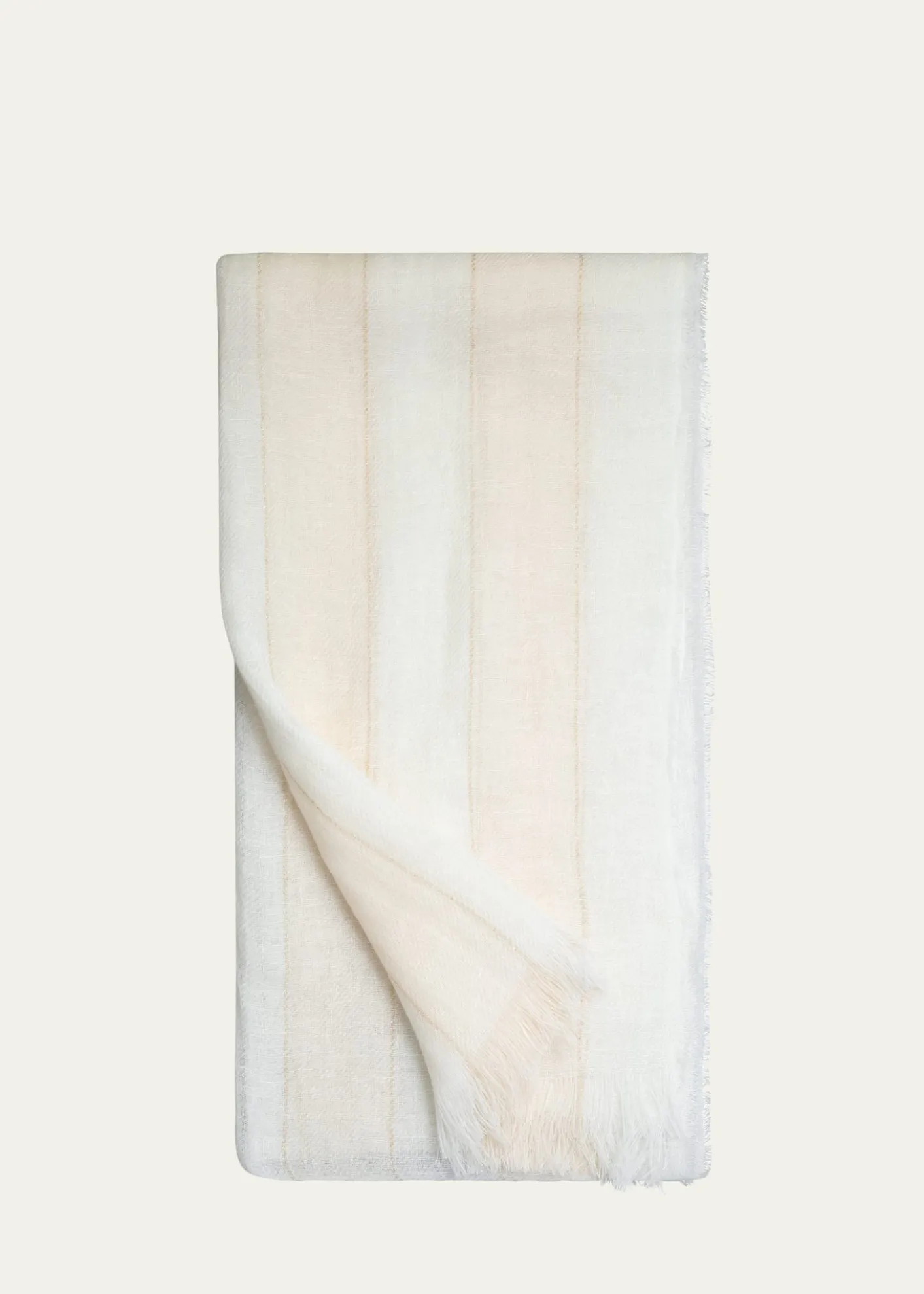AkrisLurex Stripe Linen Scarf