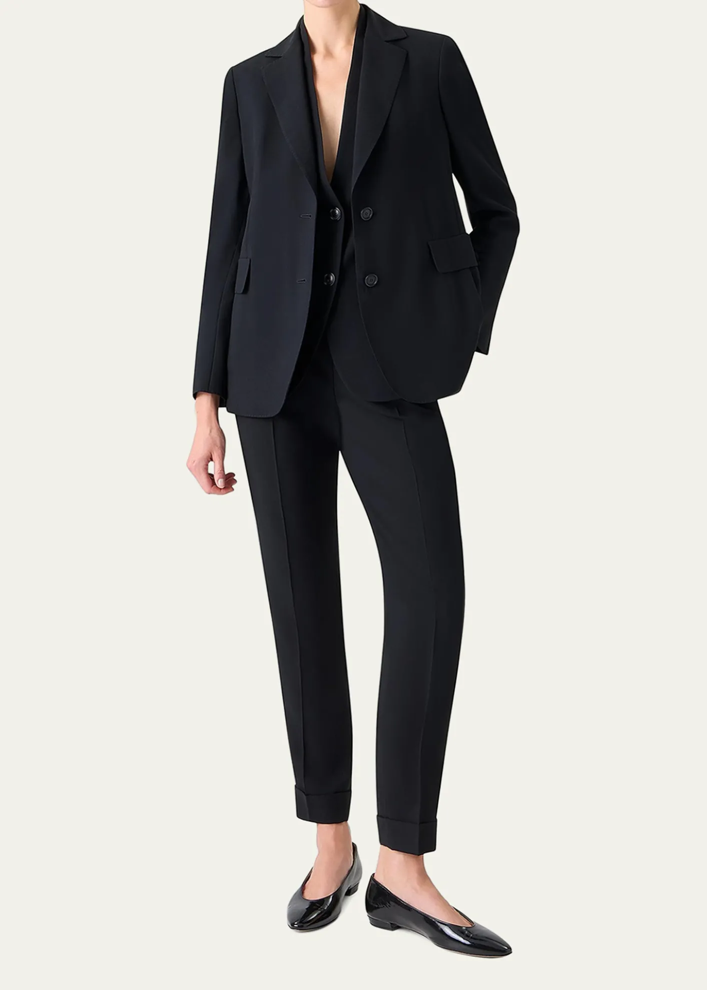 AkrisMalik Cool Wool Single-Breasted Jacket