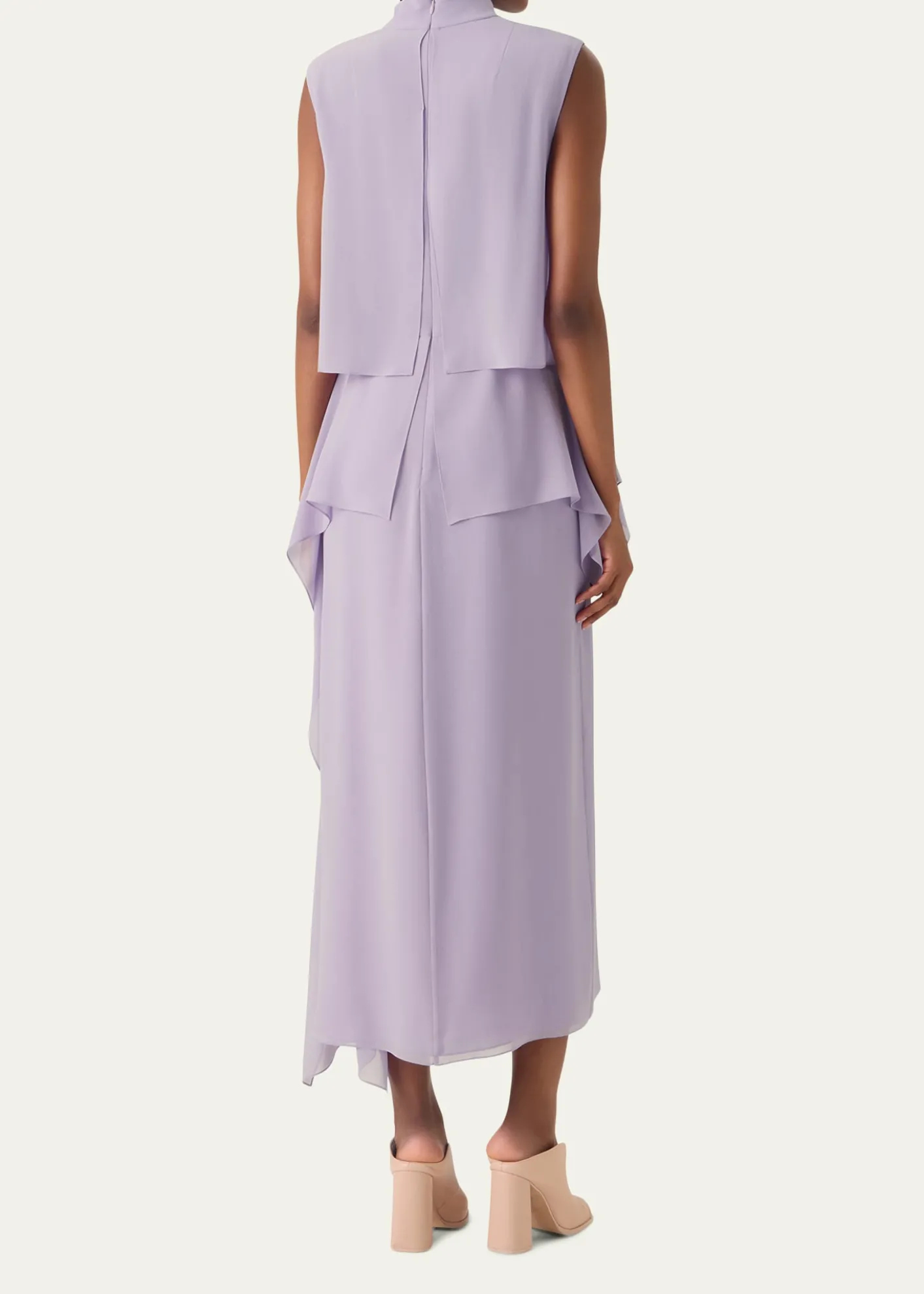AkrisMalva Silk Georgette Layered Dress