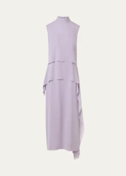 AkrisMalva Silk Georgette Layered Dress