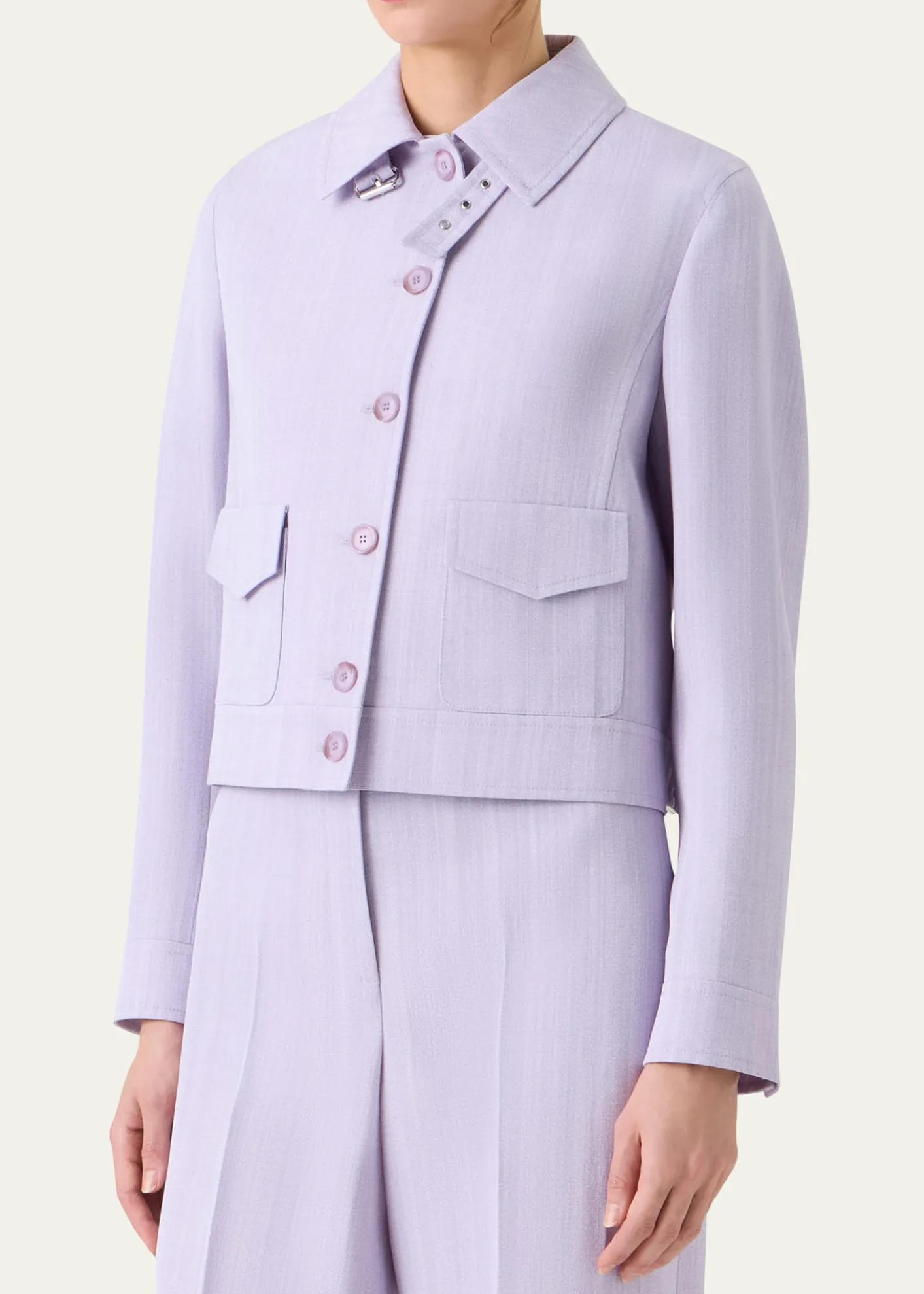 AkrisMelange Twill Peer Short Jacket