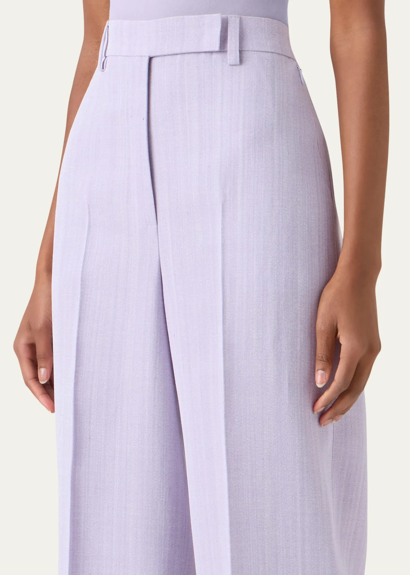 AkrisMelange Twill Straight Leg Forest Pants