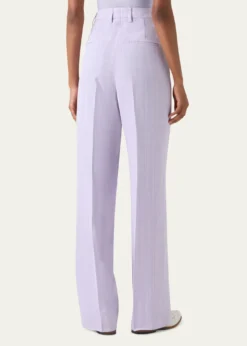 AkrisMelange Twill Straight Leg Forest Pants