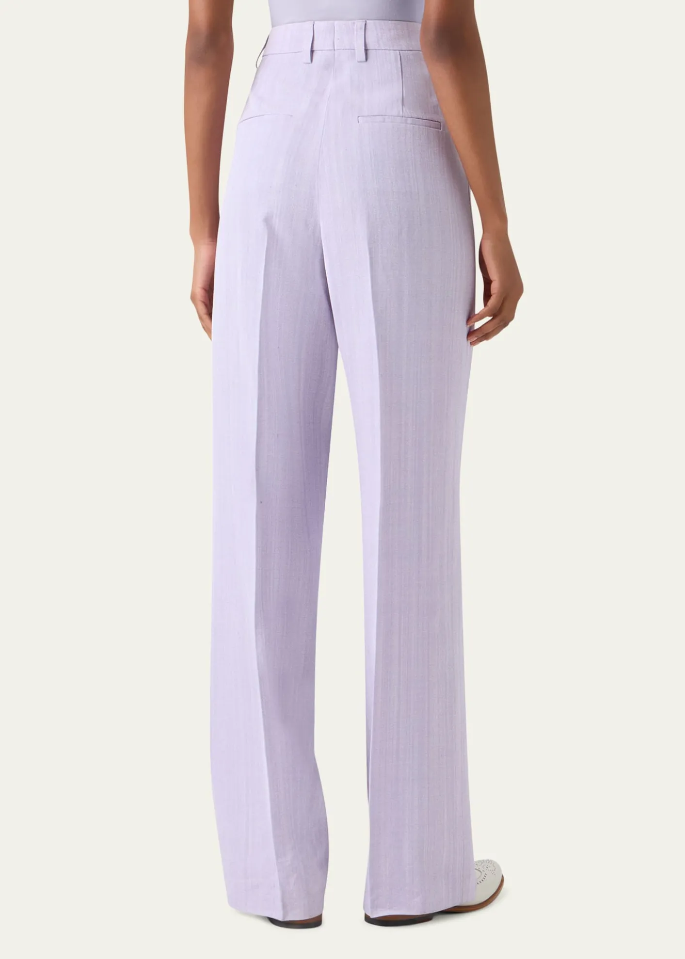 AkrisMelange Twill Straight Leg Forest Pants