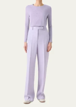 AkrisMelange Twill Straight Leg Forest Pants