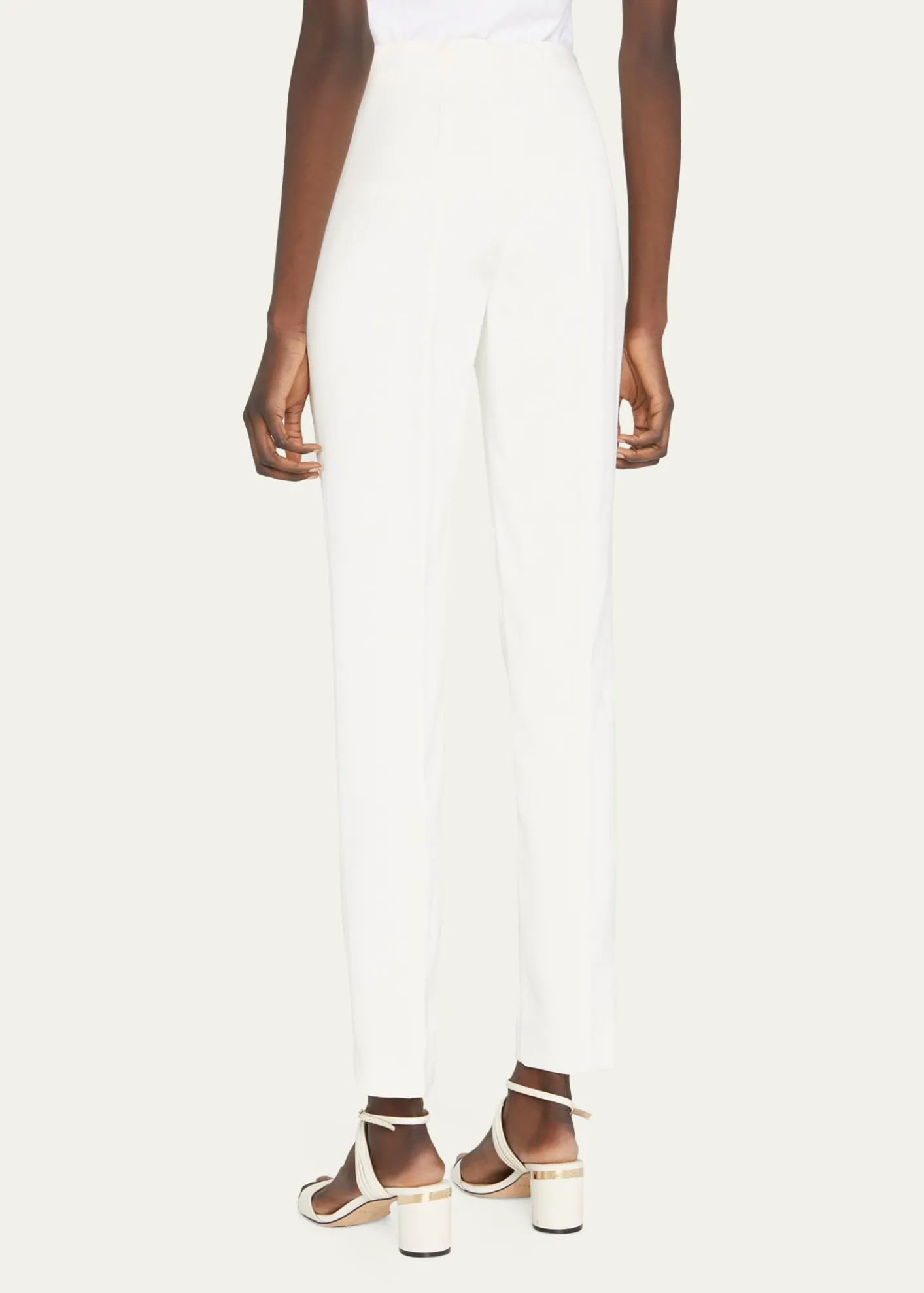 AkrisMelissa Mid-Rise Slim-Leg Pants