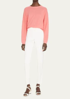 AkrisMelissa Mid-Rise Slim-Leg Pants