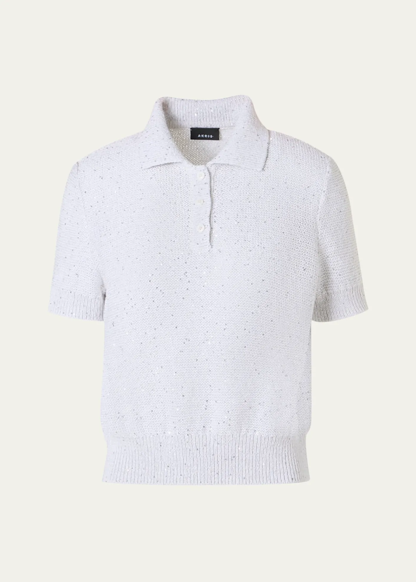 AkrisMicro Sequined Short Knit Sweater