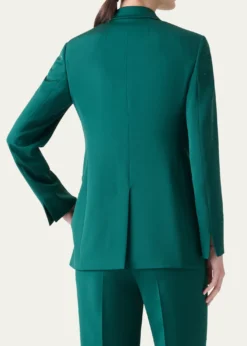 AkrisNadine Swarovski Stars Double-Breasted Silk Crepe Jacket