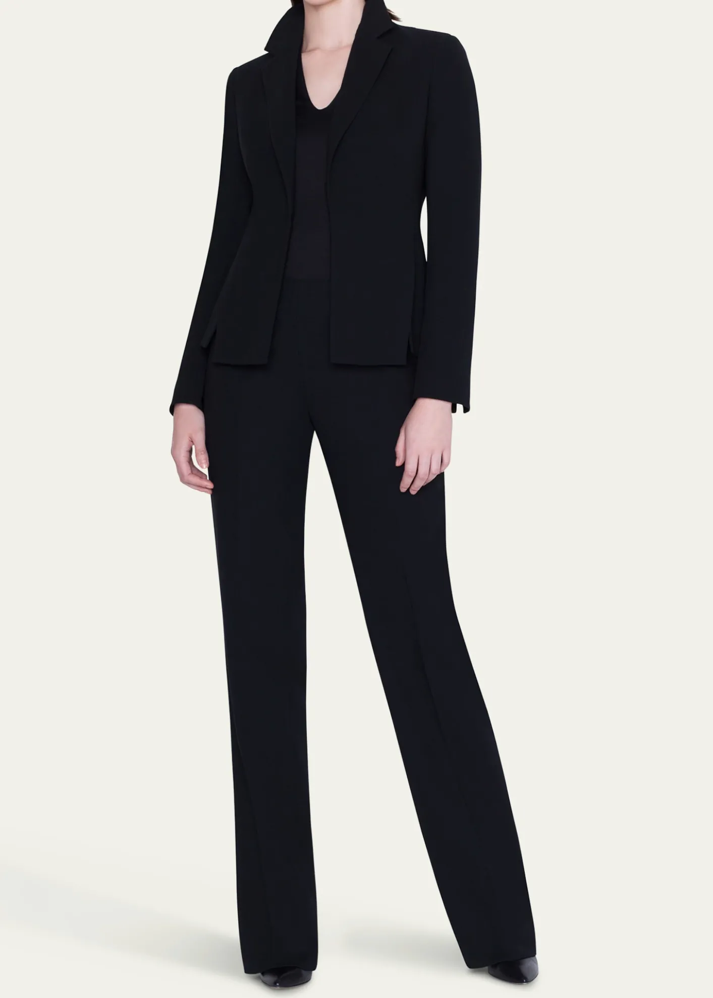 AkrisOcelia Slit Crepe Jacket