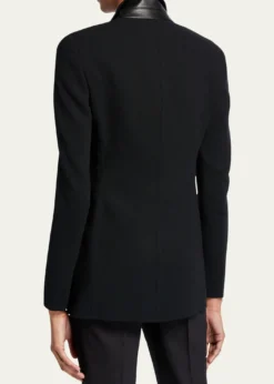 AkrisOdette Long Wool Blazer Jacket