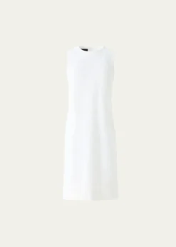 AkrisOrbit Broderie Anglaise Sleeveless Sheath Dress