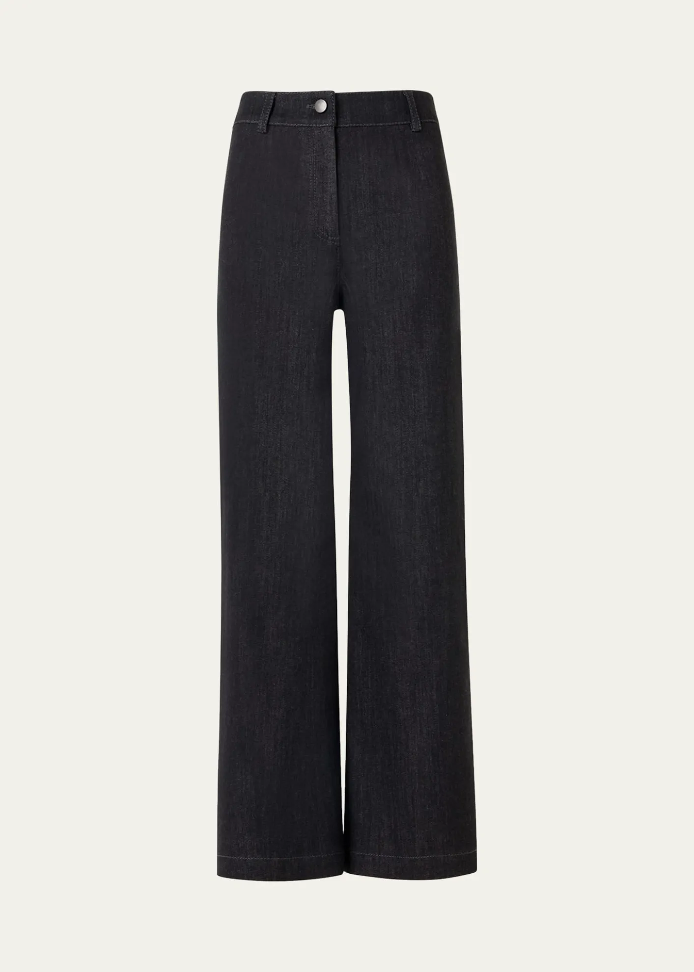 Akris puntoCaia High-Stretch Denim Straight-Leg Crop Pants