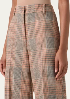 Akris puntoChiaro Glen Check Heavy Wool Twill Pants