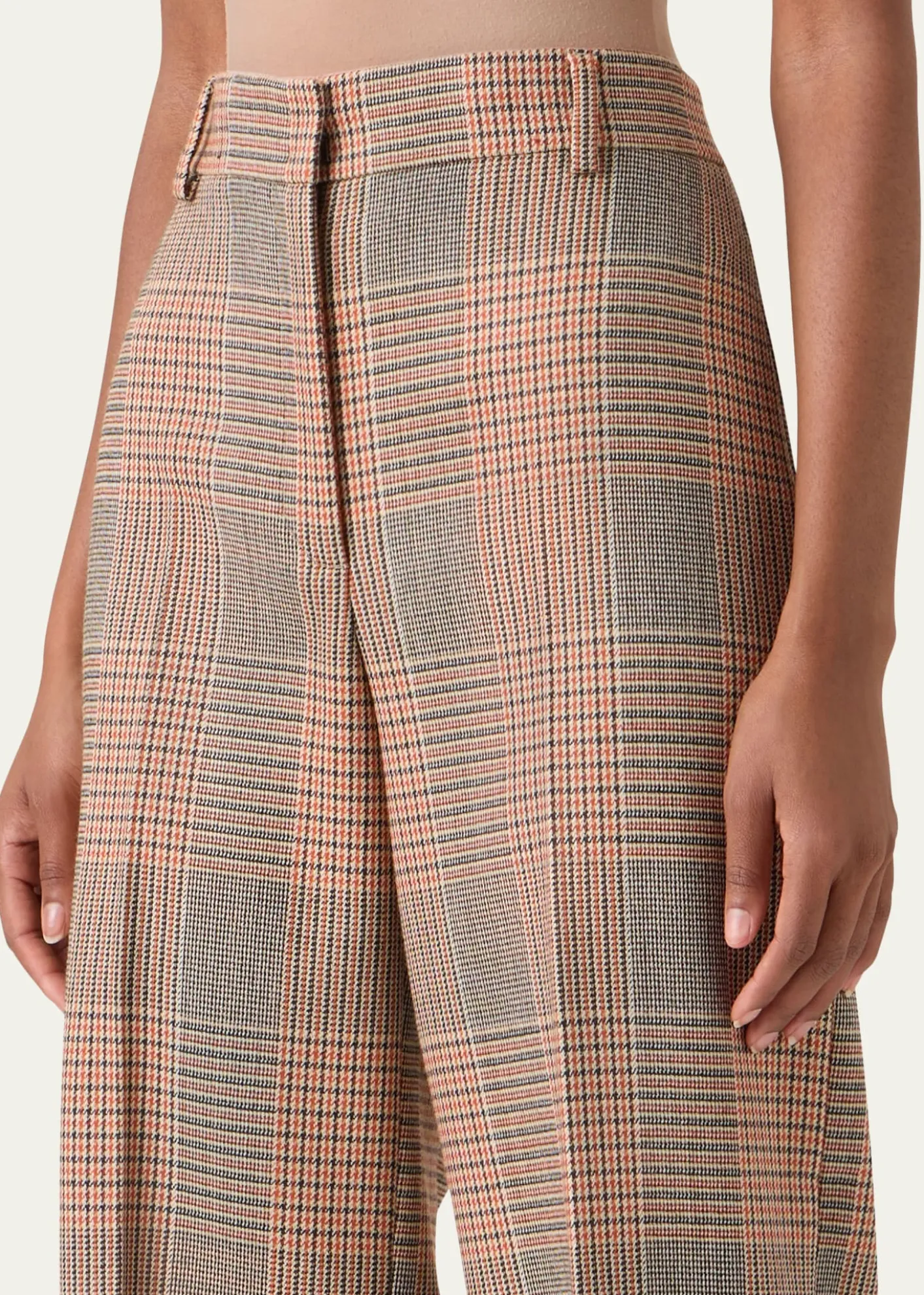 Akris puntoChiaro Glen Check Heavy Wool Twill Pants