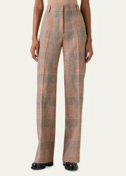 Akris puntoChiaro Glen Check Heavy Wool Twill Pants