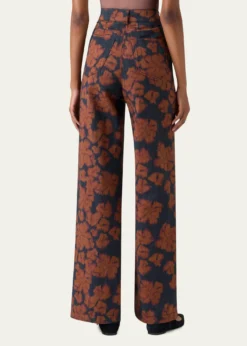 Akris puntoCooper Ikat Flower Pants in Cotton Canvas