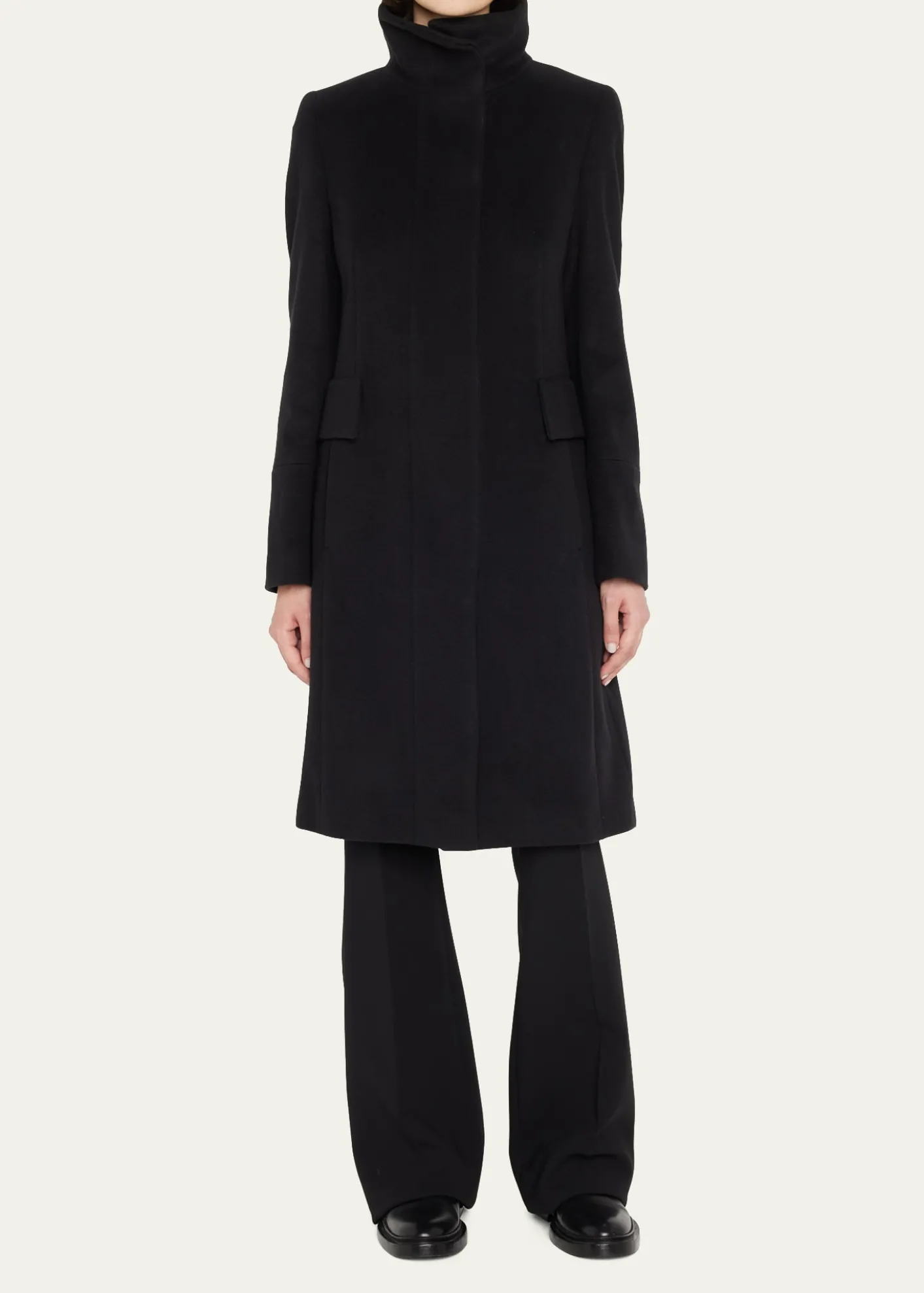 Akris puntoDuffle Knee-Length Wool Coat