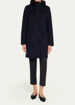Akris puntoDuffle Reversible Hooded Coat