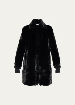 Akris puntoFaux-Fur Collared Coat