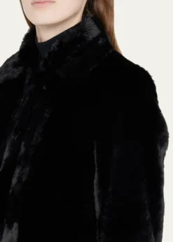 Akris puntoFaux-Fur Collared Coat