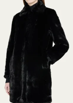 Akris puntoFaux-Fur Collared Coat