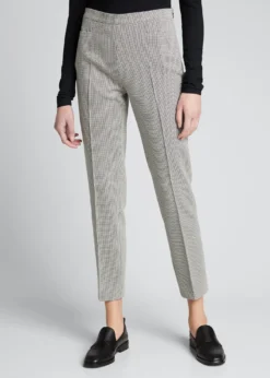 Akris puntoFranca Micro Houndstooth Ankle Trousers