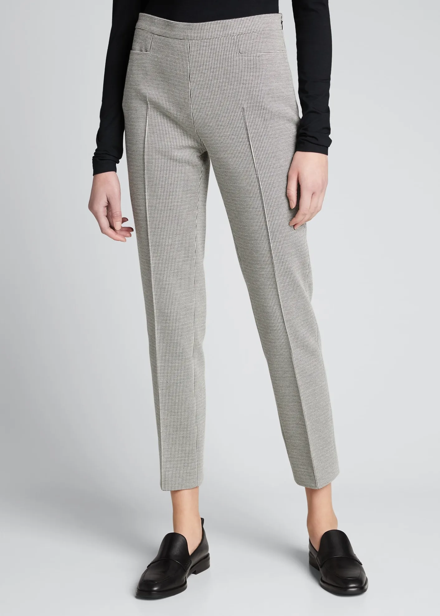 Akris puntoFranca Micro Houndstooth Ankle Trousers