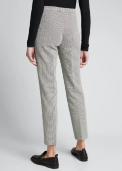 Akris puntoFranca Micro Houndstooth Ankle Trousers