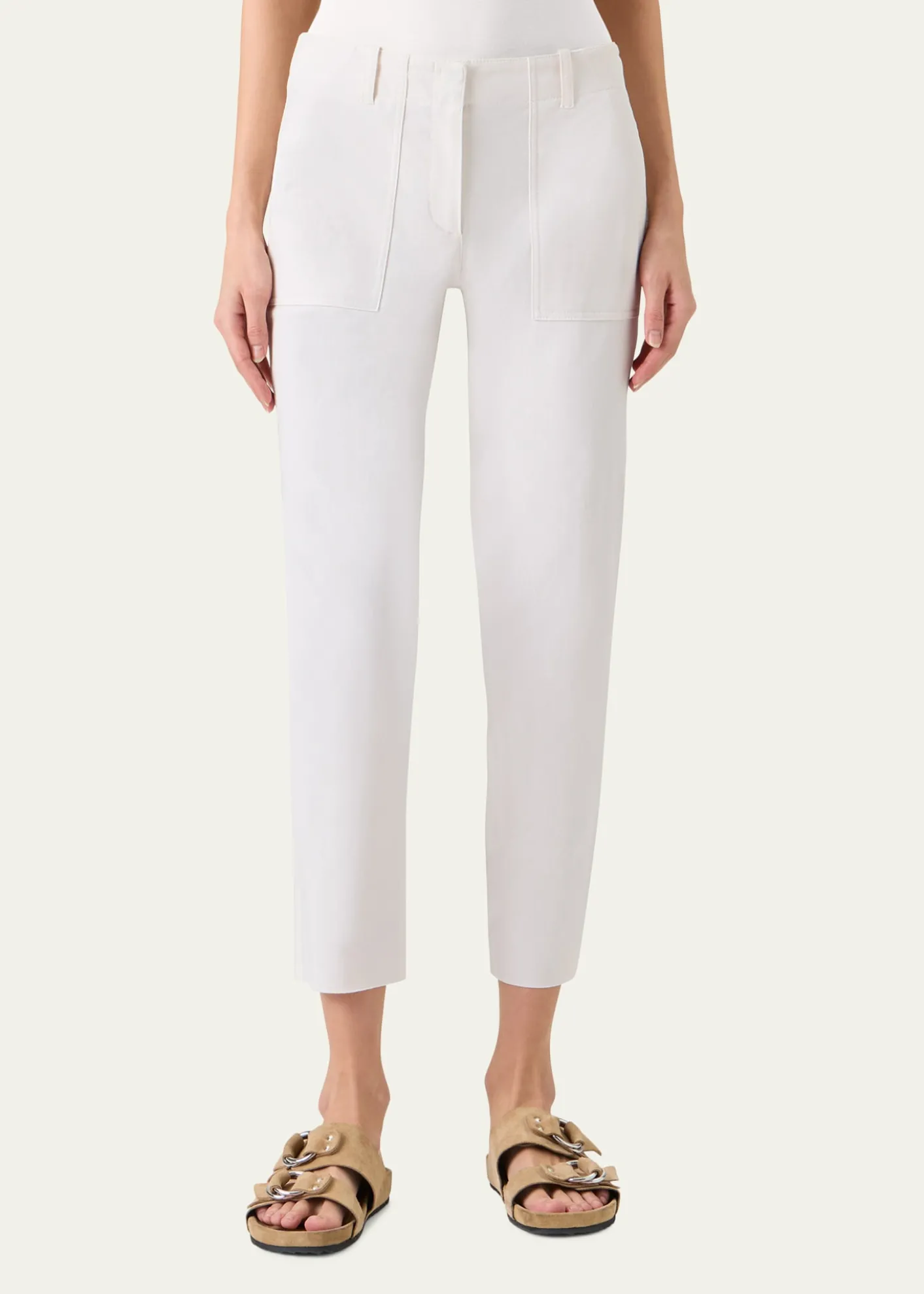 Akris puntoFranco Cargo Cropped Pants