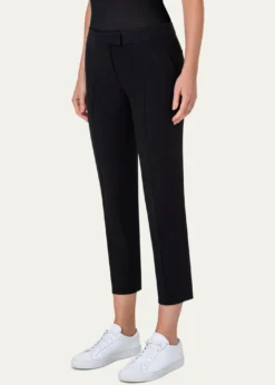 Akris puntoFrankie Straight-Leg Cotton-Stretch Cropped Pants