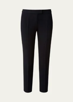 Akris puntoFrankie Straight-Leg Cotton-Stretch Cropped Pants