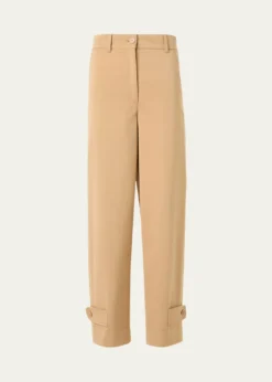 Akris puntoFraser Cotton Gabardine Barrel-Leg Ankle Pants