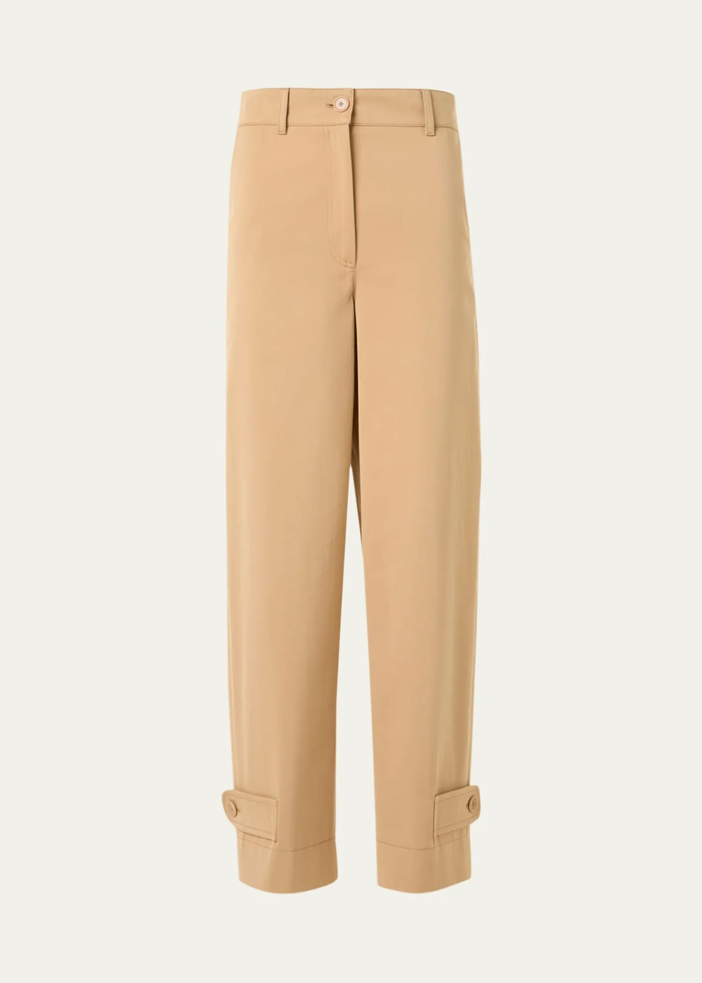 Akris puntoFraser Cotton Gabardine Barrel-Leg Ankle Pants