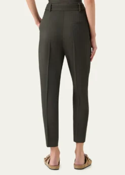 Akris puntoFred Belted Wool Ankle Pants