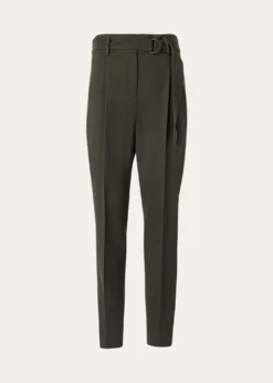 Akris puntoFred Belted Wool Ankle Pants
