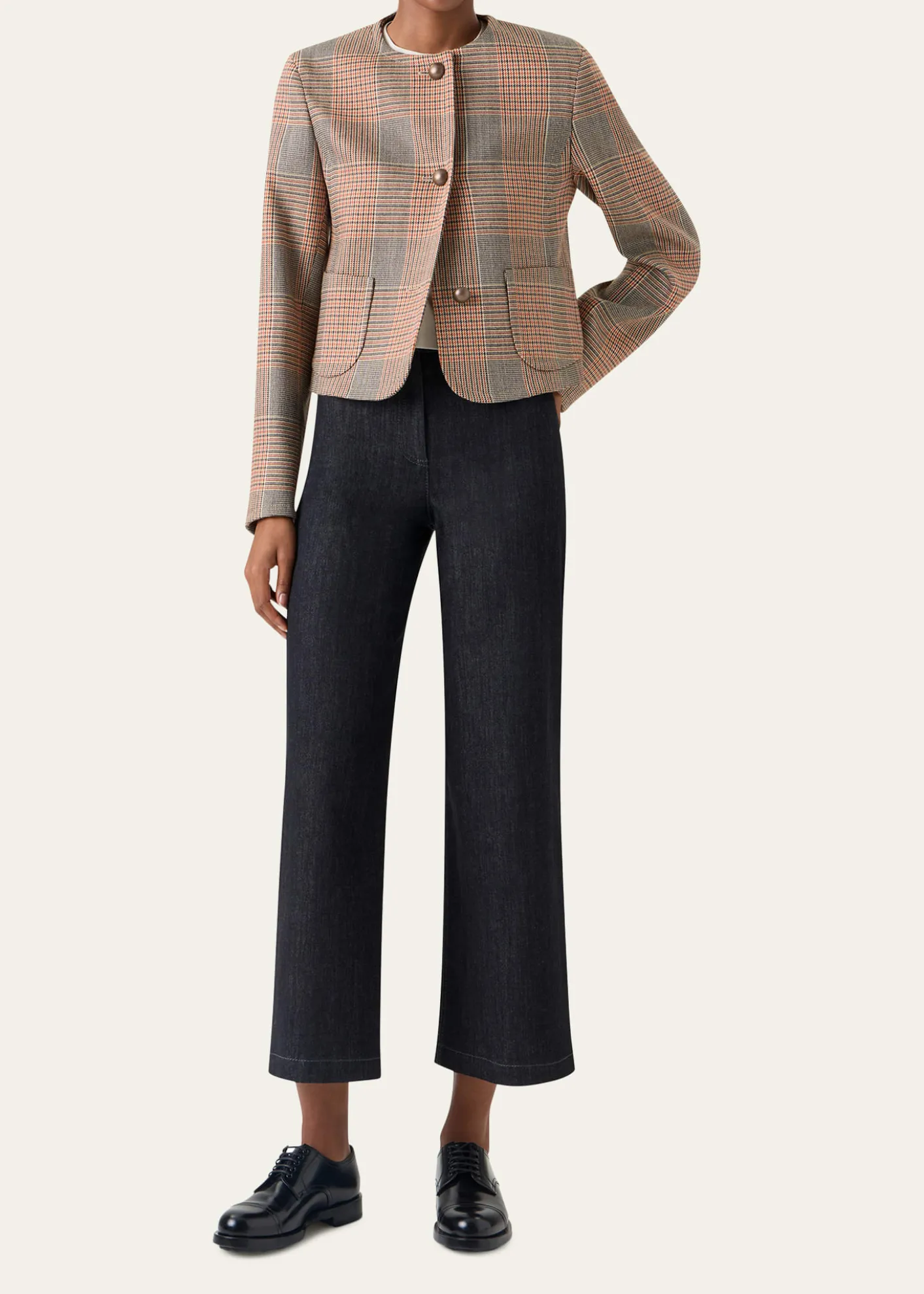 Akris puntoGlen Plaid Wool Jacket
