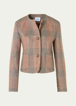Akris puntoGlen Plaid Wool Jacket