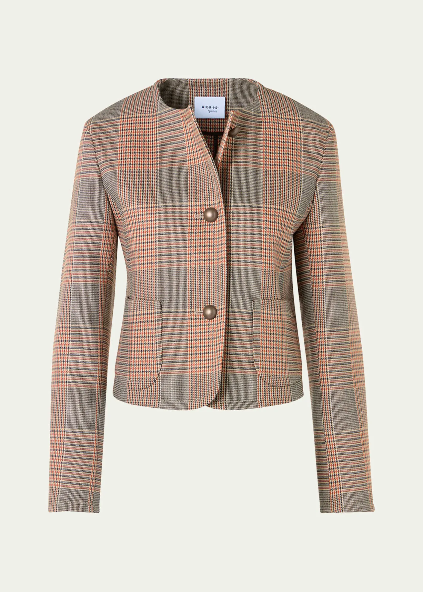 Akris puntoGlen Plaid Wool Jacket
