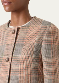 Akris puntoGlen Plaid Wool Jacket