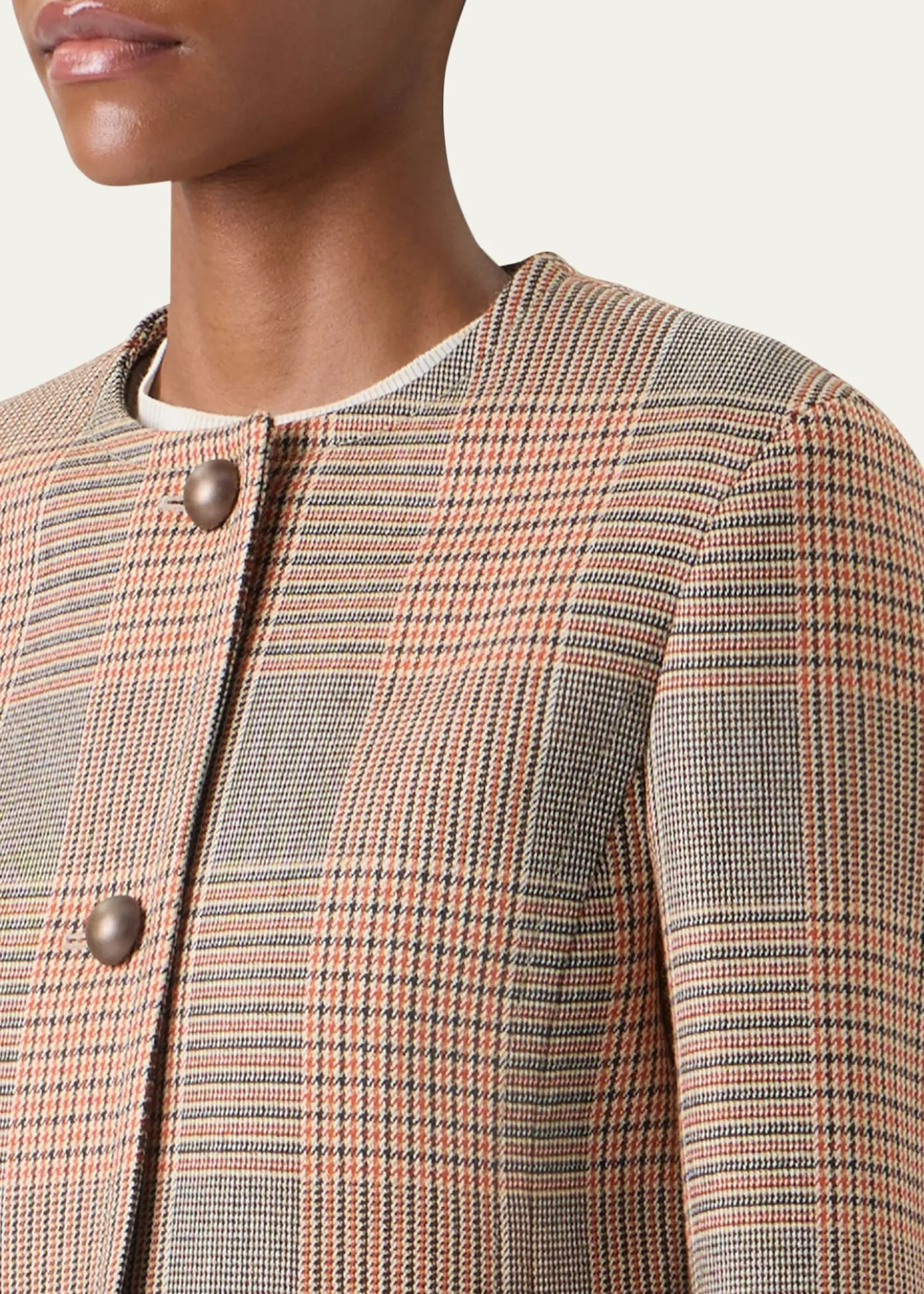 Akris puntoGlen Plaid Wool Jacket