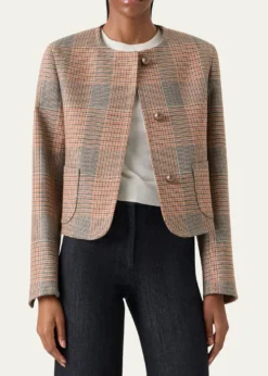 Akris puntoGlen Plaid Wool Jacket