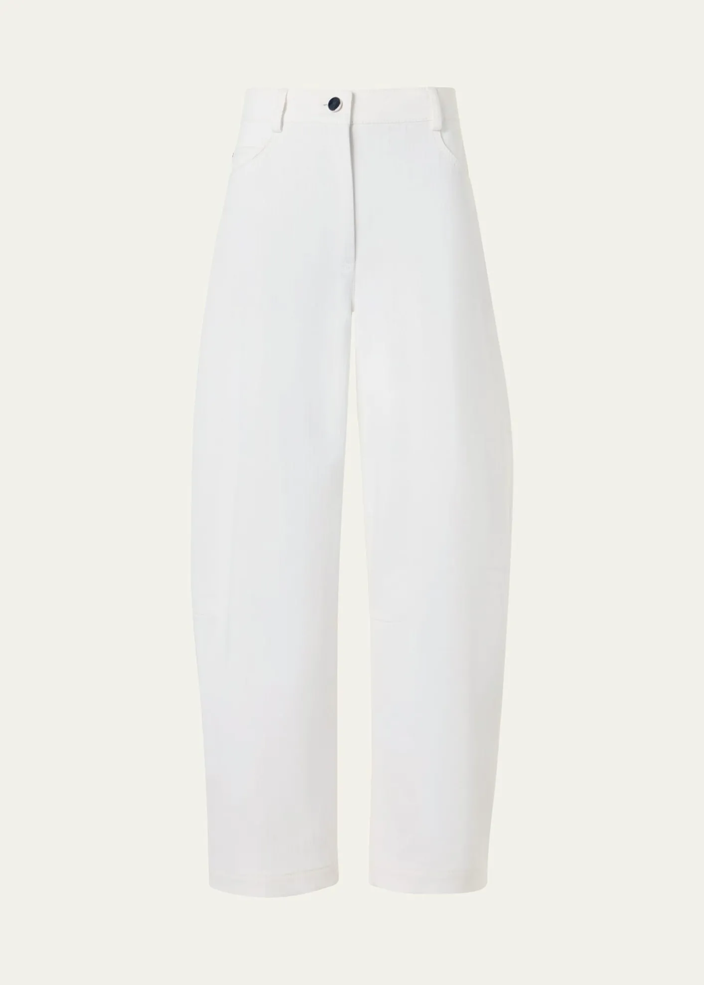 Akris puntoHigh-Rise Barrel-Leg Ankle Pants