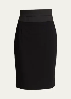 Akris puntoHigh-Waist Jersey Pencil Skirt