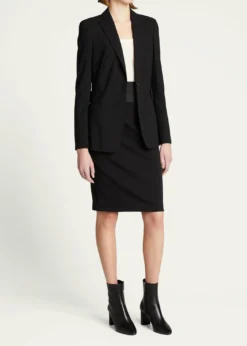Akris puntoHigh-Waist Jersey Pencil Skirt