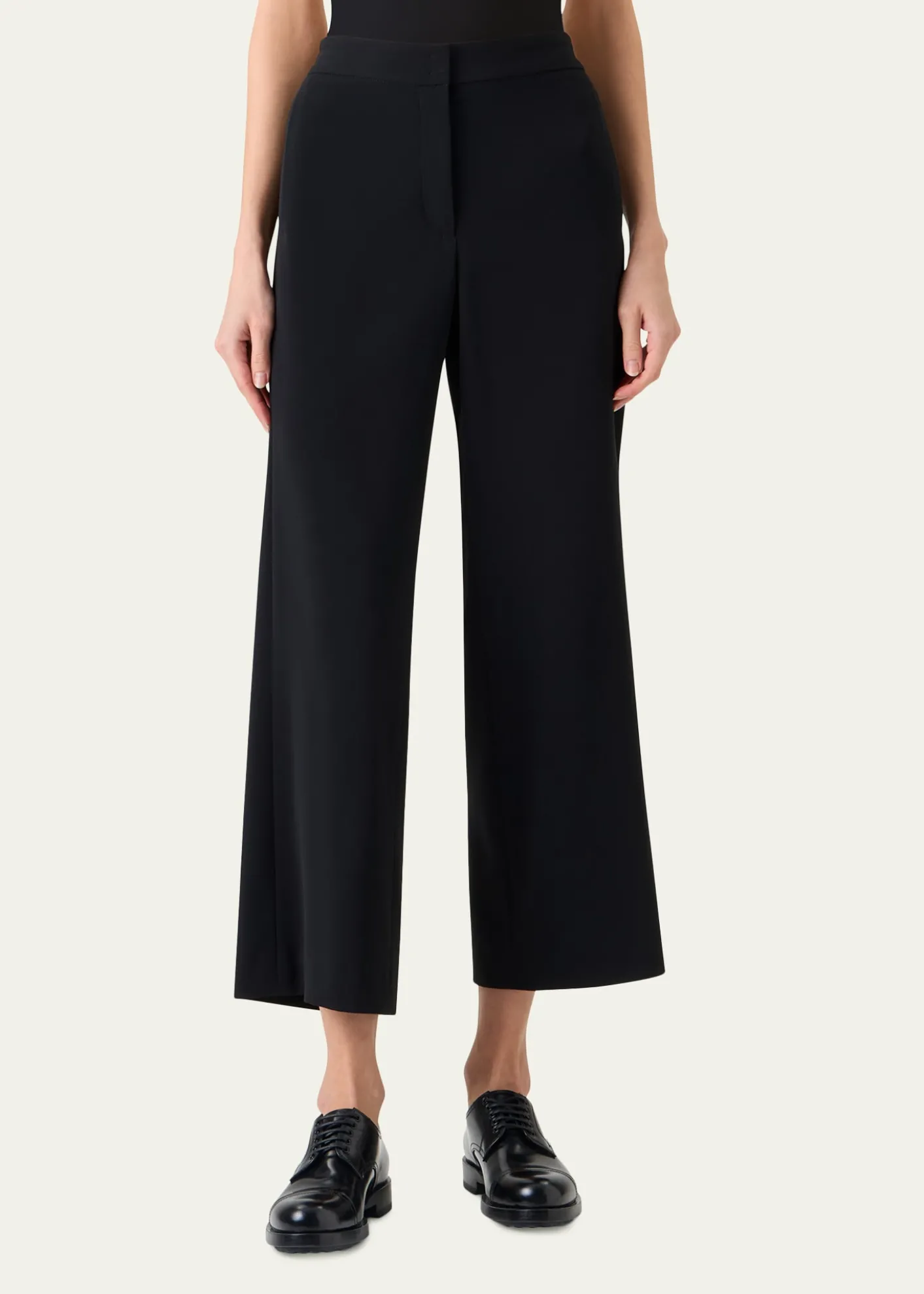 Akris puntoMarlon Cropped Pants in Signature Laser-Cut Crepe