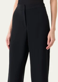 Akris puntoMarlon Cropped Pants in Signature Laser-Cut Crepe